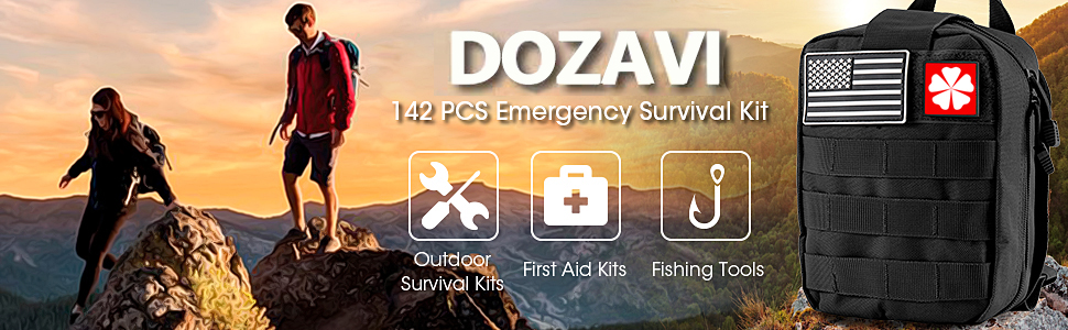 142 PCS emergency survival kit