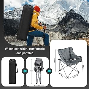 Winter camping Cozy outdoor seating