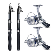 2 x fishing rod 2 x Fishing Reel